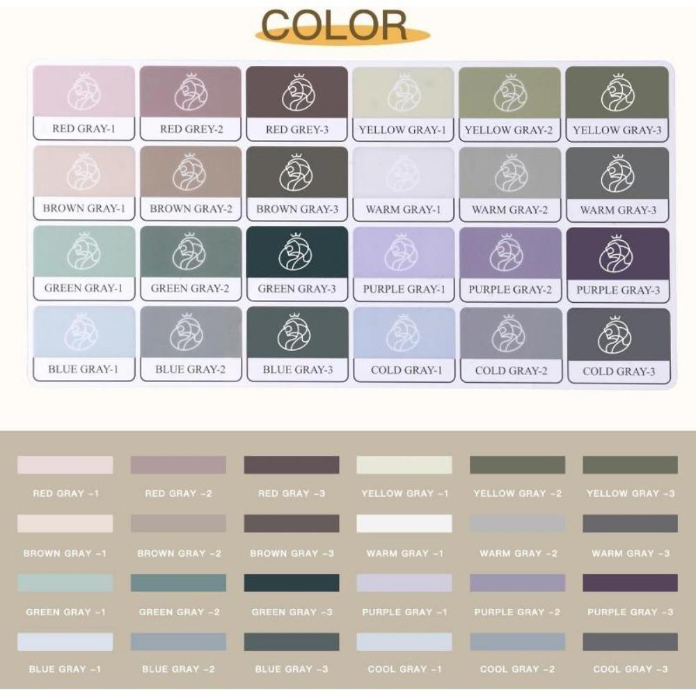 1 SET Fuumuui 24-Farben Deckende Halbfeuchte Solide Aquarellfarbe Set Künstlerbedarf für Künstler Anfänger Malerei Hobbyisten Malerei