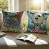 Gothic CCult Of The Lambs Game Cushion Cover Pillowcase Antidustmite Invisible Zipper Short Plush Sofa Cushion