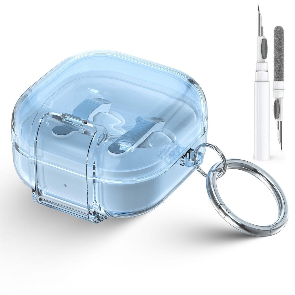 Samsung Galaxy Buds 4 Pro /Buds 4 Kılıfı Telefon Standlı ve Kilit Klipsli Tasarım Temizleyici Kit ile Galaxy Buds Pro 4 İçin