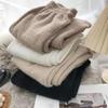 Einfarbige Hosen für Damen im Herbst und Winter, bequeme Hosen in Übergröße