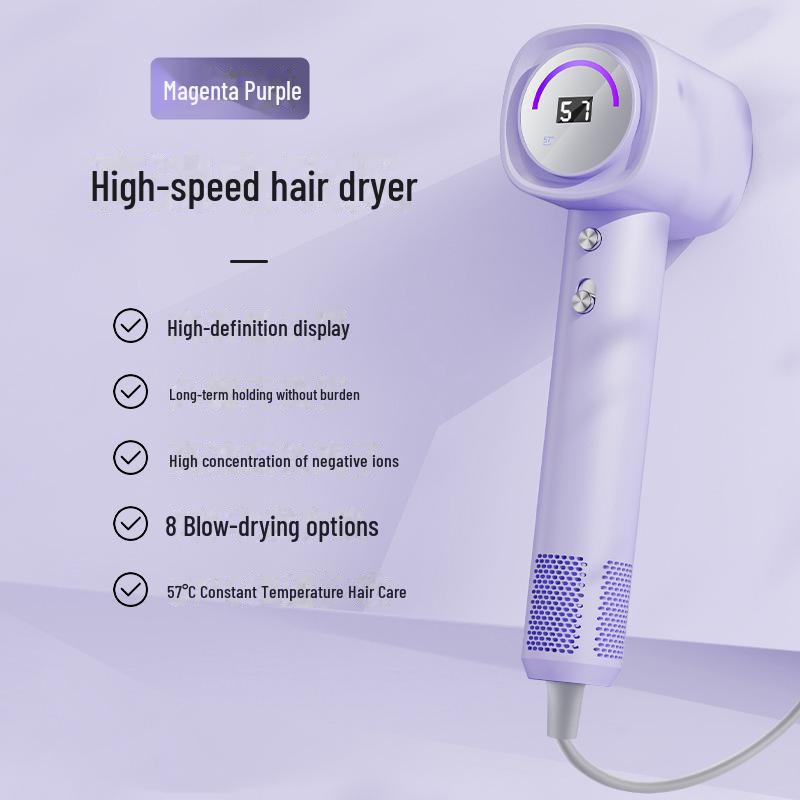 Vysoce výkonný přenosný fén s negativními ionty pro rychlé sušení a péči o vlasy