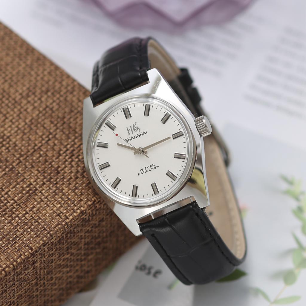Shanghai 7120 Mechaniczny Zegarek Męski z Ręcznym Naciągiem 36mm Retro Biznesowy Zegarek Klasyczne Chińskie Zegarki Mechaniczne