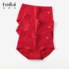 Funi Lai Women's Antibacterial Red Underpants - Pure Cotton, New Year, Wedding, Year of the Horse 2026