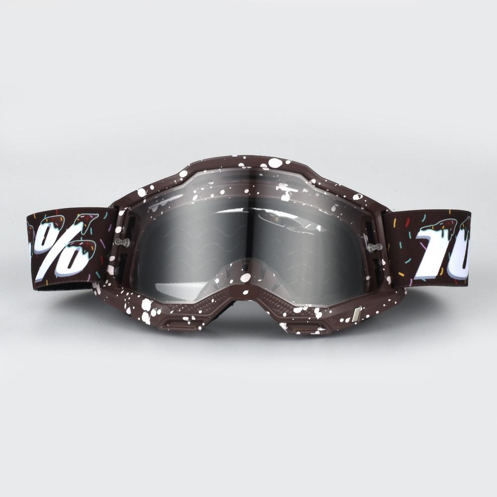 Neue Offroad-Helmbrille Donut Outdoor Motorrad-Fahrbrille Gesichtsmaske Skibrille