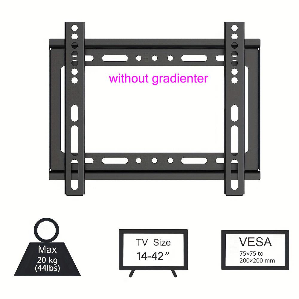 BEISHI Universal TV Bracket Low Profile TV Wall Mount Fixed for Most 40"-85" Flat/Curved TVs with Max VESA 600X500mm Up To 70kg