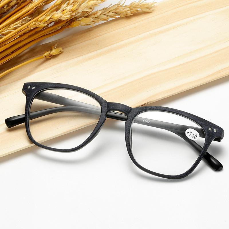 Fashion Unisex Square Glasses Plain Glasses Frame Radiation Protection Optical Glasses Hyperopia +1.0+1.5+2.0+2.5+3.0+3.5+4.0