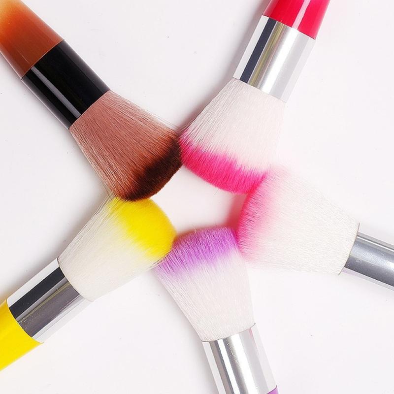 Gentle Nail Art Dust Brush Compact Ergonomic Handle For Efficient Manicure Cleaning And Multi Purpose Use