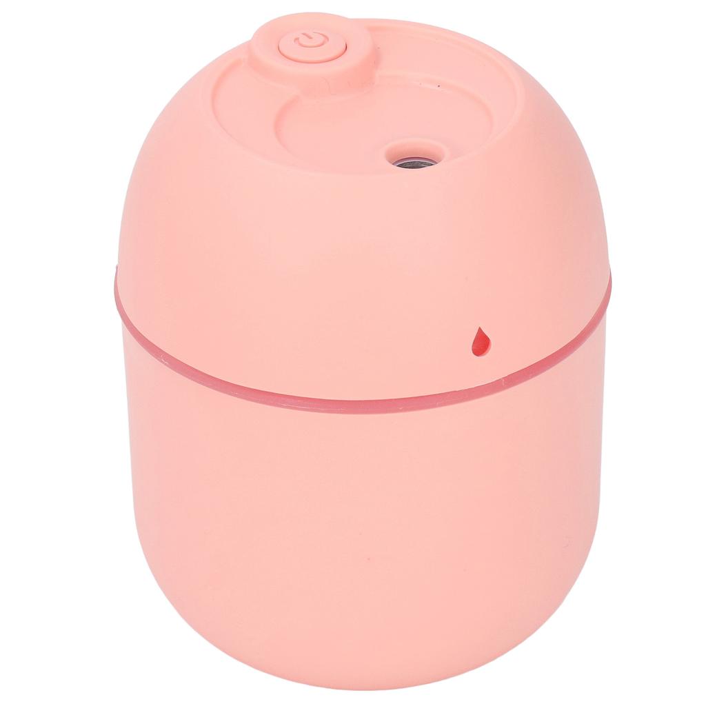 Mini Humidifier Silent USB Plug in Auto Shut Off Small Desktop Humidifier with Night Light for Bedroom Car Office Pink
