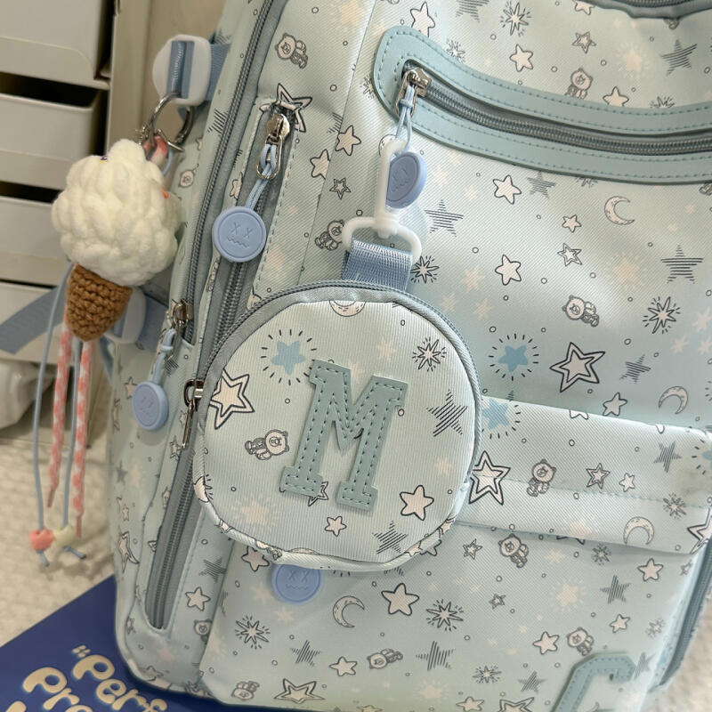 Schoolbag Women's Star Backpack Junior High School Student Lightweight Backpack