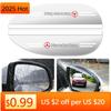 Dnapx4 2025 Hot 2Pcs Car Rear View Mirror Sticker Rain Shield Shade Cover Decoration For Mercedes Benz A C E S Class CLA CLS W212 W213