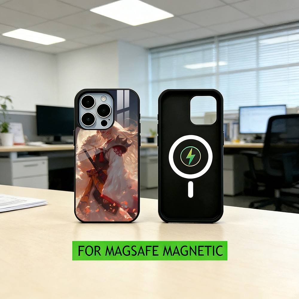 I-Inuyasha S-Sesshomaru Phone Case For iPhone17,16,15,14,13,12,11 Plus,Pro Magnetic For Magsafe Wireless Charging
