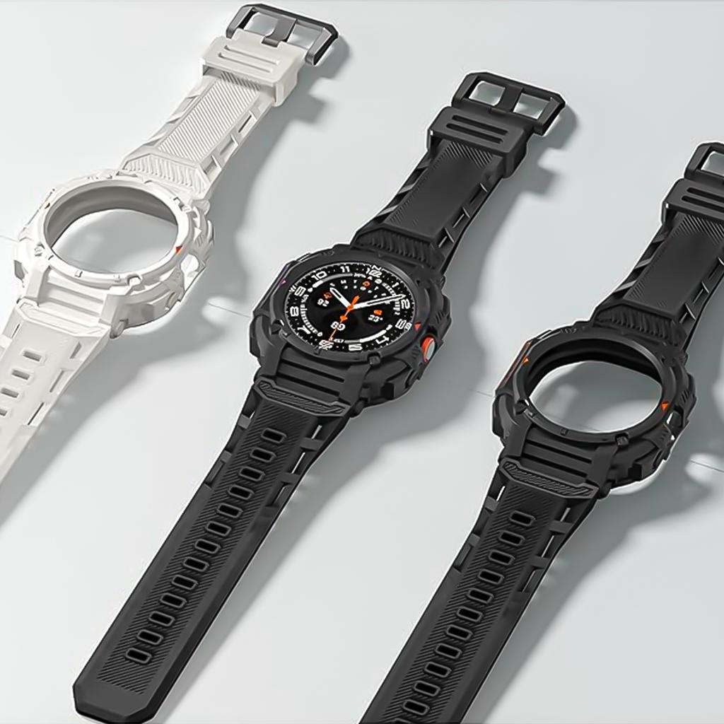 Strap+Case for Samsung Watch Ultra Armor All-in-One TPU Strap for Samsung Galaxy Watch Ultra 2025/Ultra 47mm Case or Case + Band