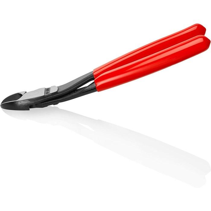 KNIPEX 7421-200 Heavy-Duty Diagonal Cutters (Bent) Black