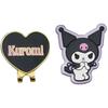 Marushin Kuromi Heart Black Golf Character 3335021500 Marker, Beginner's Design,