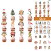 Christmas Cake Decoration Flags Set With Vintage Design For Holiday Parties