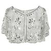 Sparkling Short Scarf Shawl With Glittering Sequined For Women And Girl Beach Event Evening Party Dressingup Accessory