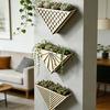 Wood Planter Box Indoor for Mounted Boho Plants Wall Hanging Planter Small