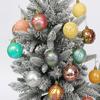 12pcs 6cm Painted Christmas Balls Pendant Plastic Xmas Tree Pendants  Home New Year Festival Gift
