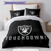 Raiders Pattern Bedding Home Decoration Birthday Gift ( 1 duvet cover + 2 pillowcase, without core),fan merchandise.
