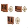 Wooden Storage Cabinet Cosmetic Box Multifunction Makeup Shelf Rack with Compartments Desk Organizer