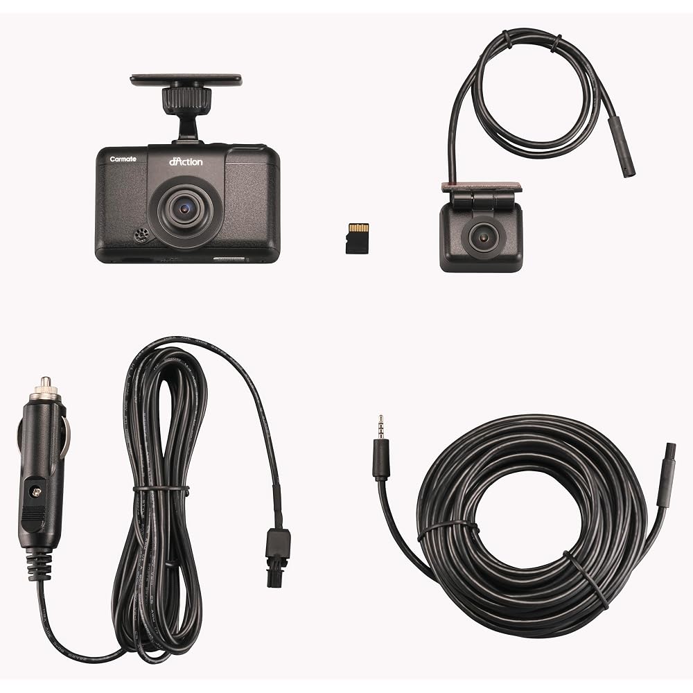 Carmate Dash Cam Dual Camera 4.6MP License Plate Recognition DC2000R