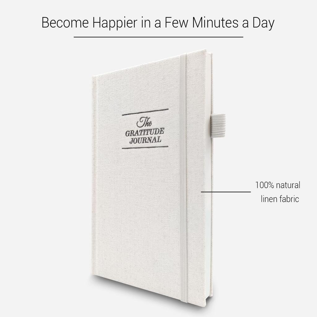 The Gratitude Journal 2025: 5 Minute Gratitude Practice to pire Thankfulness, Mindfulness, Positivity, Happiness, Upgraded with Pen Holder, Inner