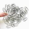 50pcs Mini Love Heart Paper Clips Macaron Color Photo Tickets Holder Binder Clips Notebook Planner Bookmarks Office Supplies