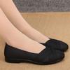 Old Beijing Cloth Shoes Women's Single Shoes Black Casual Shoes Non-slip Breathable Work Shoes Flat Shoes