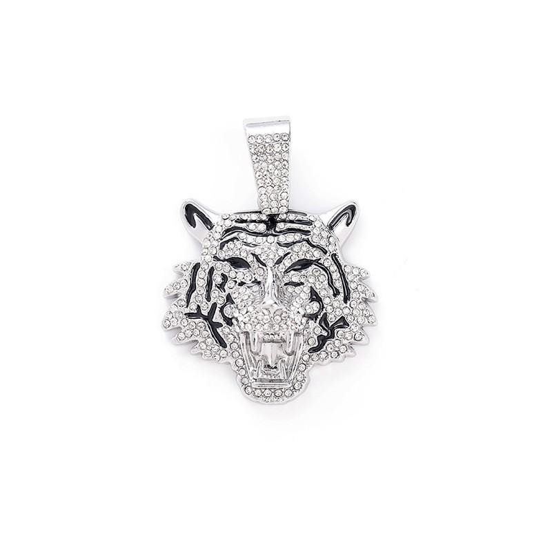 Ciondolo Tigre Personalizzato Piccola Folla Cool Dominante Gioielli Lega Churros Collana Ciondolo Tigre
