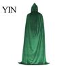 Unisex Hooded Cloak for Halloween Adults Cloak, Velvet Vampire Wizard Cape, Renaissance Masquerade Party Outfit Prop Medieval Costume Witch