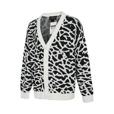 Fight Heritage Strick-Cardigan (Asiatische Größen) Weiß Zementgrau Herren Streetwear DV7574-030