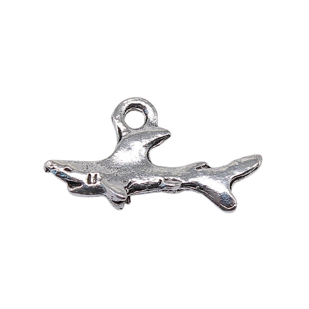 Fisch-Anhänger Vintage Legierung Anhänger Für DIY Schmuck Meeres-Thema Bastelbedarf