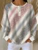 Damen Waffel-Langarm-T-Shirt, aus weichem, hautfreundlichem, atmungsaktivem Stoff, bequem, lässig, vielseitig und stilvoll