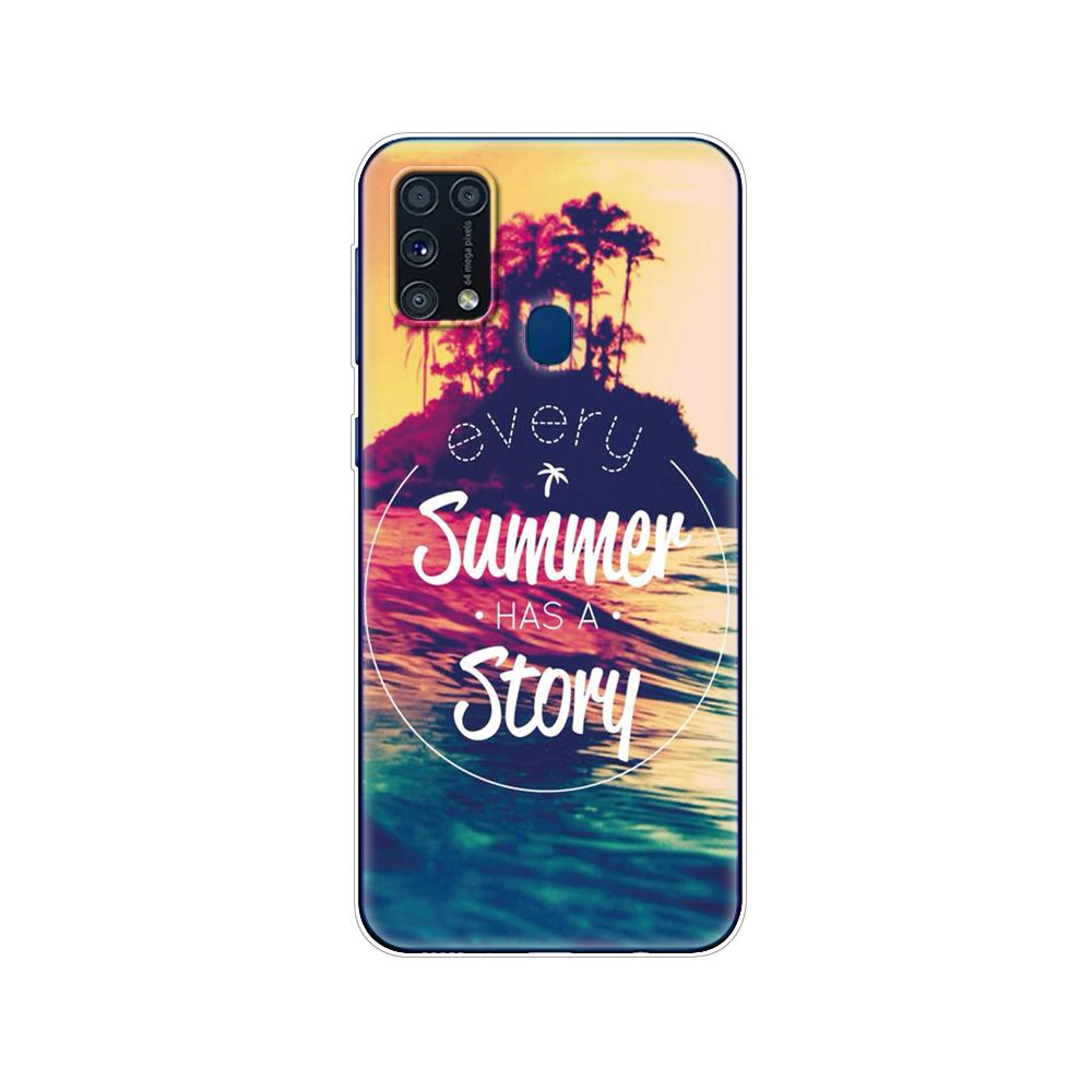 Pentru Samsung M31 Husa 6.4" Husa din silicon moale Tpu pentru Samsung Galaxy M31 M 31 SM-M315FZBVSER m315 Funda pentru bara din spate a telefonului