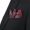 Square Scarf Suit Pocket Towel Wedding Groom Best Man Red Embroidery Business Square Scarf Pocket Towel