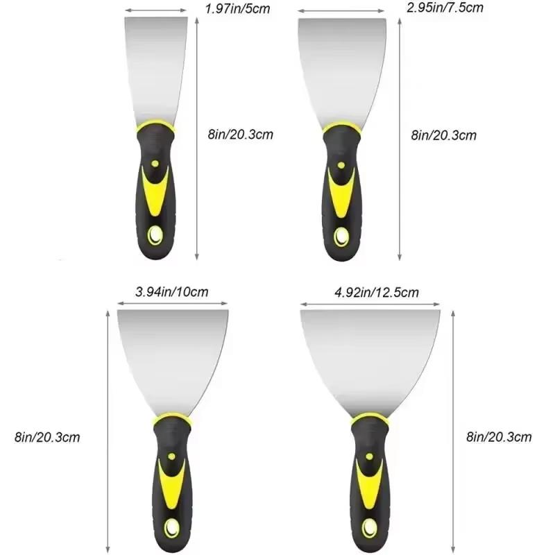 2/3/4/5 Inch Stainless Steel Putty Knife Scraper Shovel Paint Tools Construction Tools Household Industrial Blade Cleaning New 2 inch