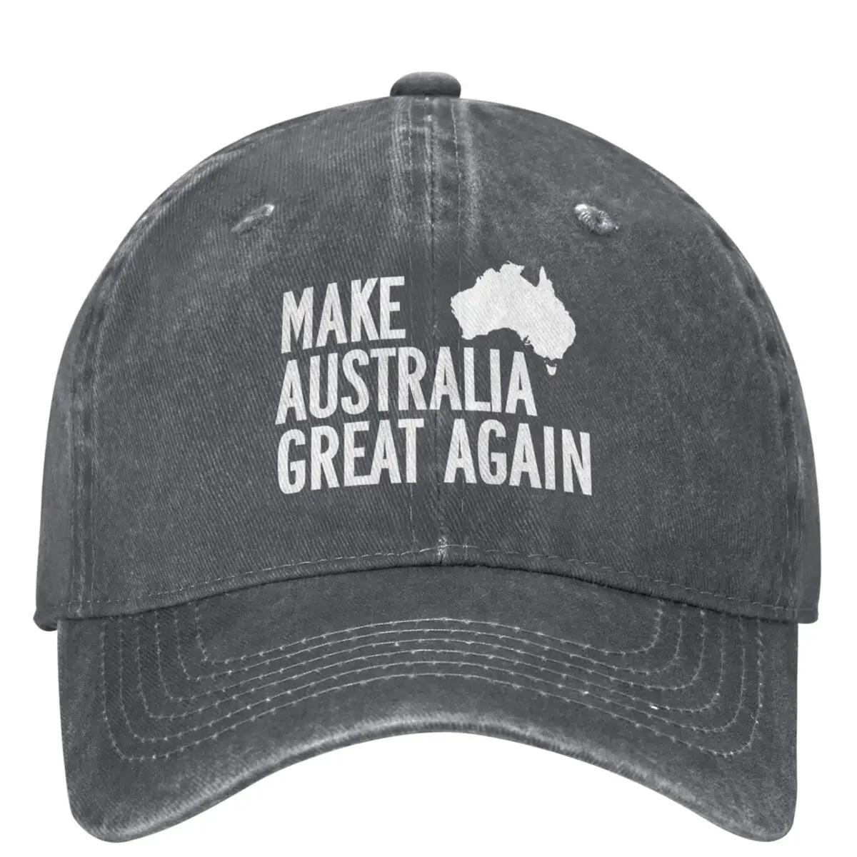 Make Australia Great Again Baseballkappe Maga Jagd Camping Verstellbar Hip Hop Dad Herren Damen Vintage Sonnenschutz Snapback Kappe One Size