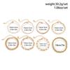 Heart Pendant Bead Stacking Bracelet Set Fashion Jewelry Minimalist Accessories Multi Layer Adjustable Bracelets for Women Girls Trend Charm Gift