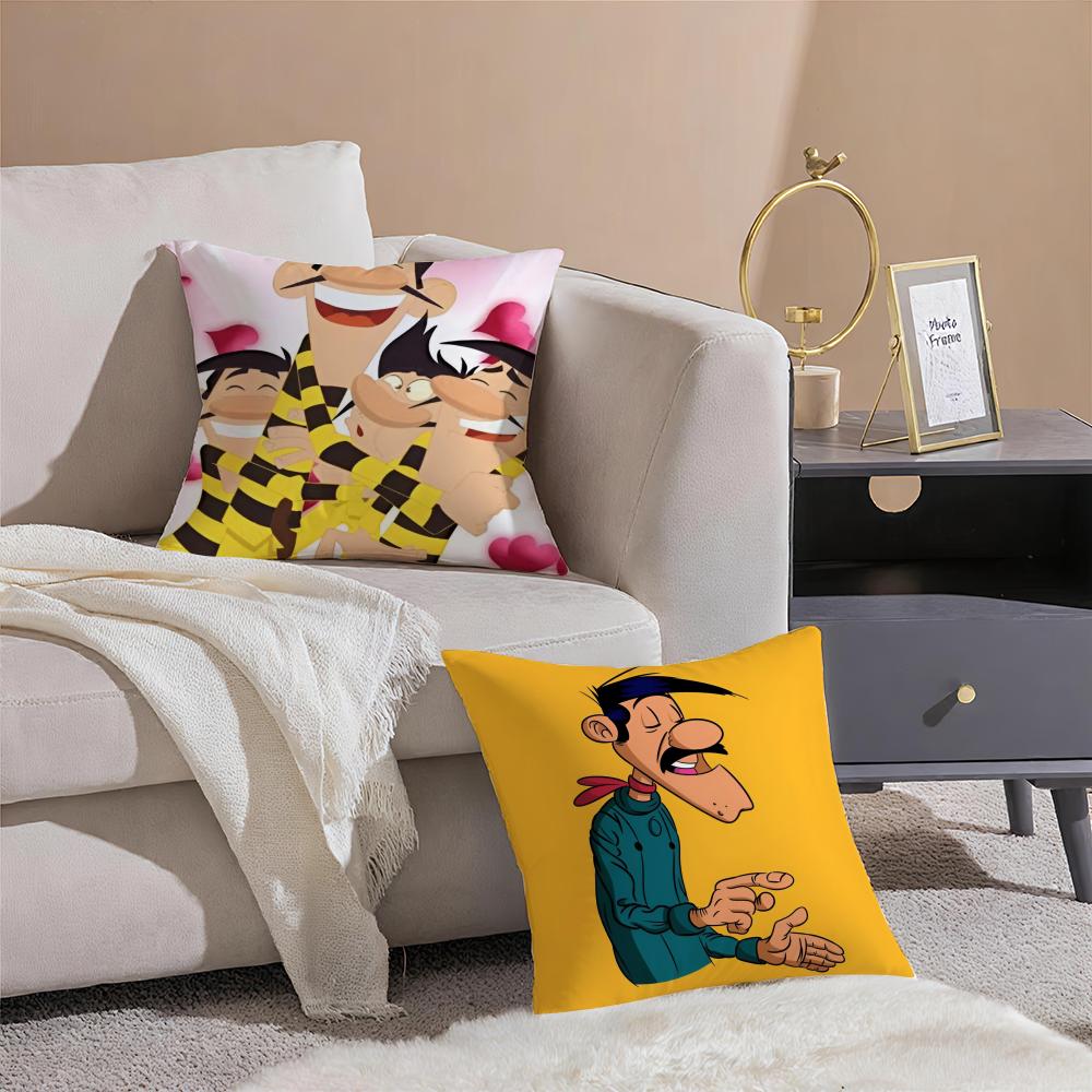 Classic Anime The DDaltons Cushion Cover Pillowcase Short Plush Invisible zipper Room Sofa Cushion Cover