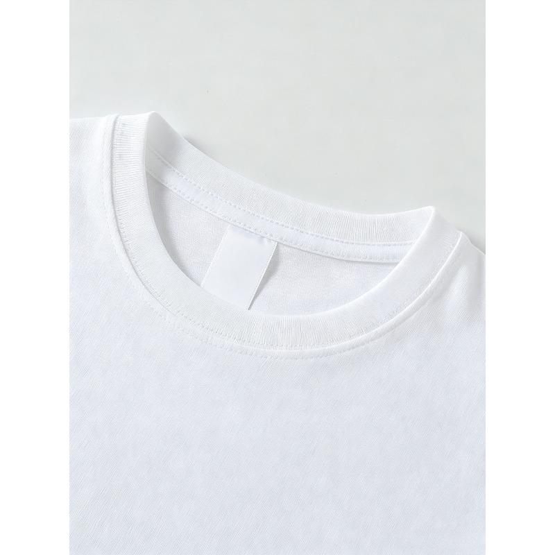 Kids Summer Crew Neck Short Sleeve T-Shirt with Creative Bicycle Print