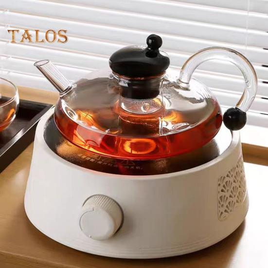 Glass Tea Pot with Removable Tea Brewer Filtration Heat Resistant Glass Teapot for Loose Leaf Tea Stove Microwave Safe BPA-Free Tea Infuser Pitcher