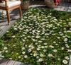 Vintage Floral Book Print Rug Anti-slip Soft Flannel Floor Mat Black Carpet Bedroom Study Living Room Home Decor Book Lover Gift
