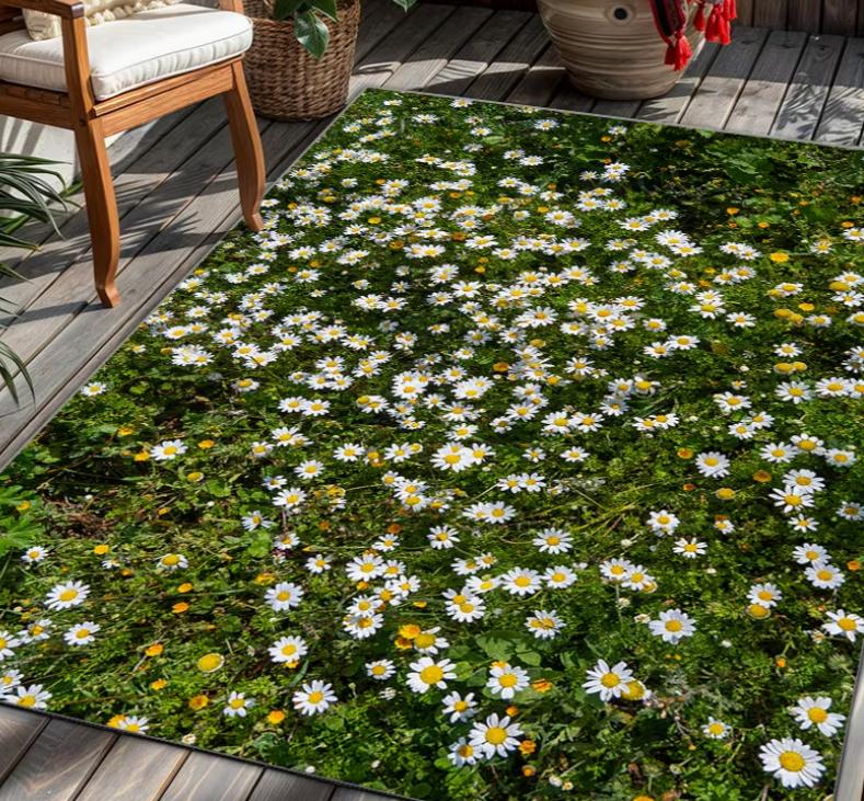 Vintage Floral Book Print Rug Anti-slip Soft Flannel Floor Mat Black Carpet Bedroom Study Living Room Home Decor Book Lover Gift