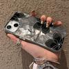 Rauchschwarz Blumen Wasserwellen Geeignet für 11 Apple 15 Handyhülle 14promax/13 High-End-Gefühl IPhone 12/16