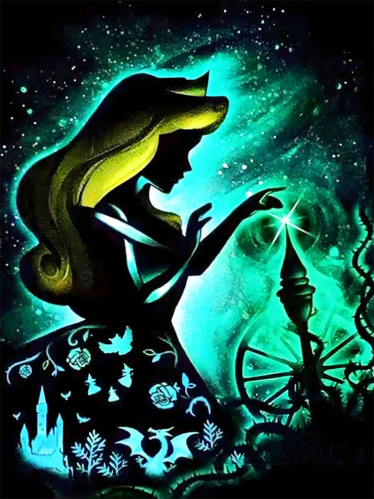 Disney 5D Diamantmalerei Disney Charakter Neon Silhouette Stil Dekoration DIY Voll Diamant Mosaik Einlege Kreuzstich Set Geschenk