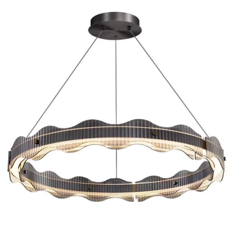 Nordic Minimalist Chandelier: Modern Glass Light for Living Room, Bedroom, Study, or Restaurant