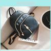Stylish Women's Urban Chic Nylon Backpack Black Waterproof Lightweight Design