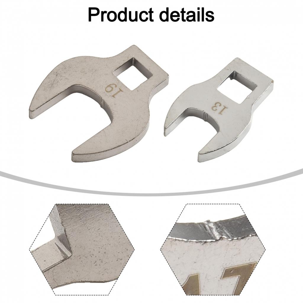 Metric Crowfoot Wrench Set 8Pcs 38In Drive 10 to 19mm for Tight Spaces