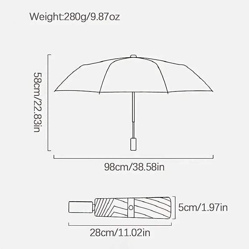 A Stylish And Cool Foldable Umbrella with a Soccer Pattern, Perfect for Travel And Outdoor Use. This Large-Sized Black Umbrell