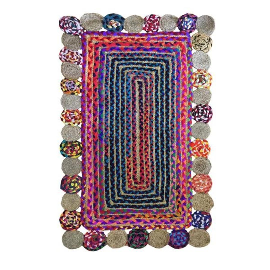 

Giz Home D15 Болеро Джутовый вязаный ковер Разноцветный 120x180 см